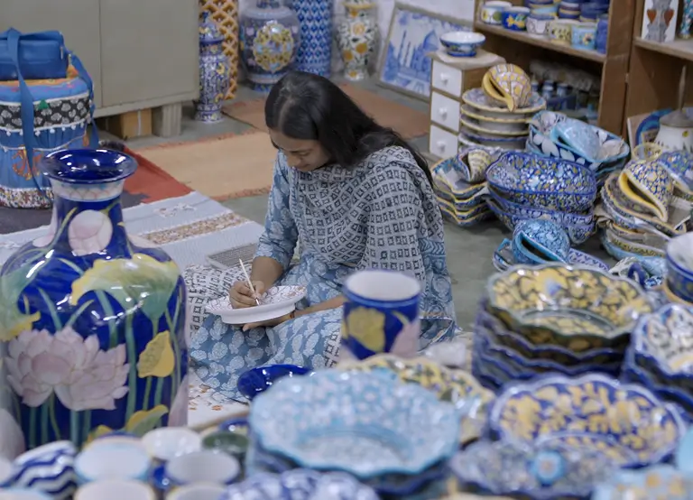 Blue Pottery Rajasthan