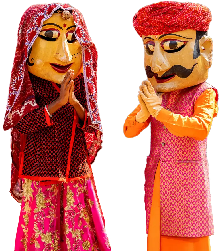 Traditional Rajasthani welcome entrance